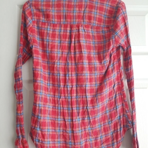 Hollister Women's Plaid Button Down Shirt - Picture 6 of 7